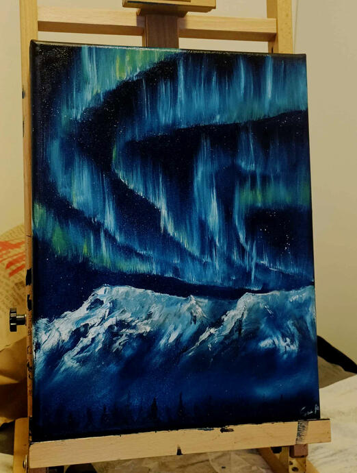 Northern light oil paint 45x60
