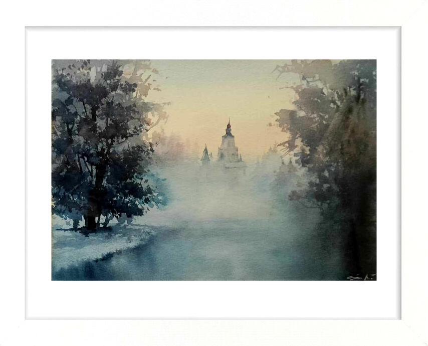 Winter watercolor 20x30